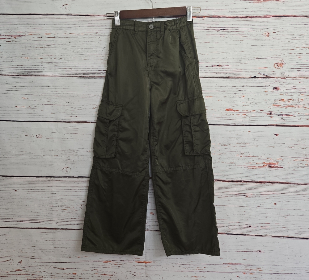 H&M Wide Leg Cargo Pants Girls Size 8